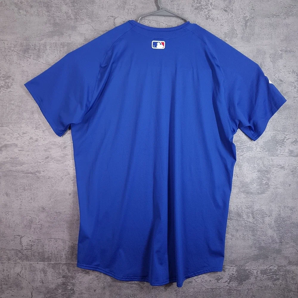 NIKE Chicago Cubs Vapor Elite Authentic Jersey Mens Size 52 2XL Blue Red
